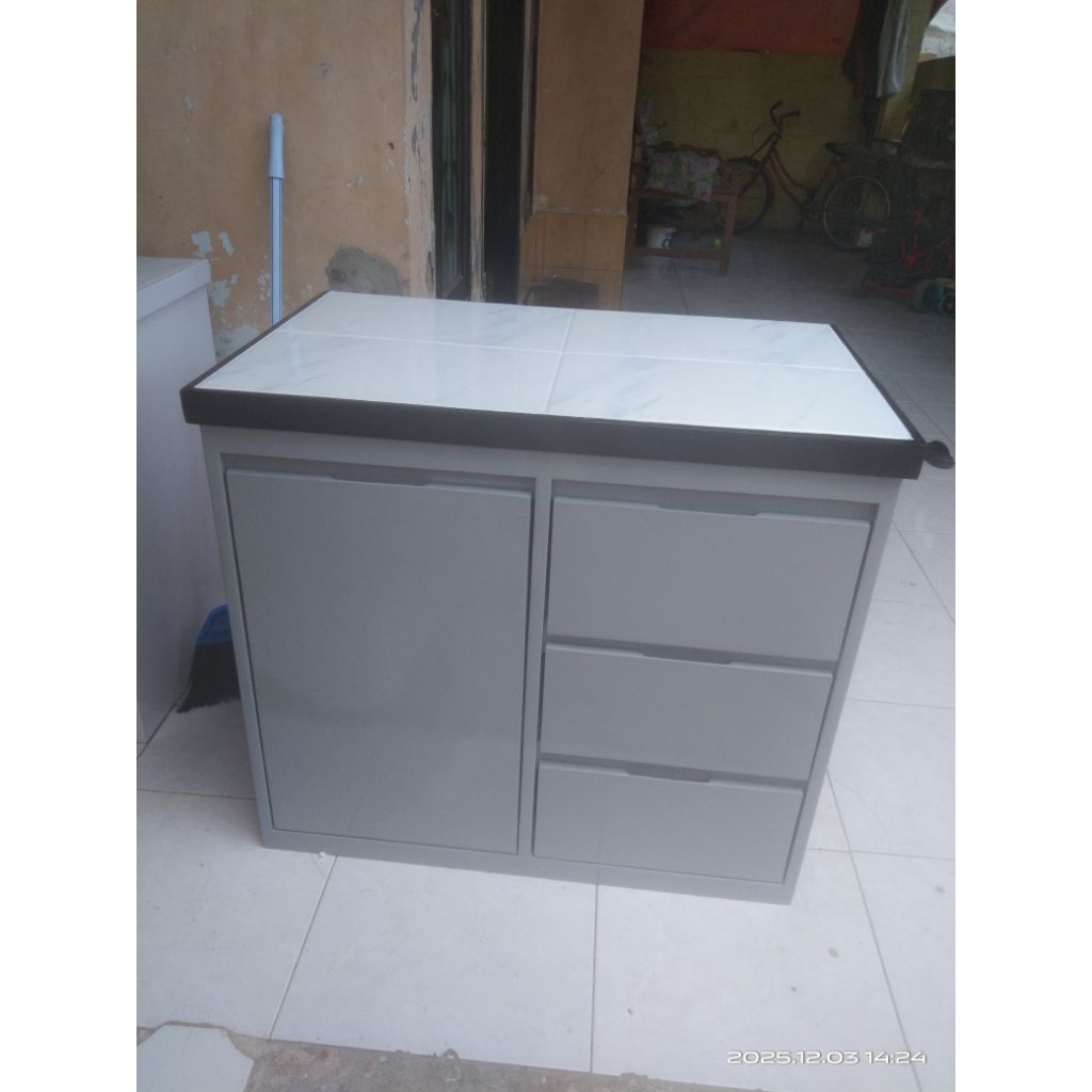 meja kompor+rak piring+3laci