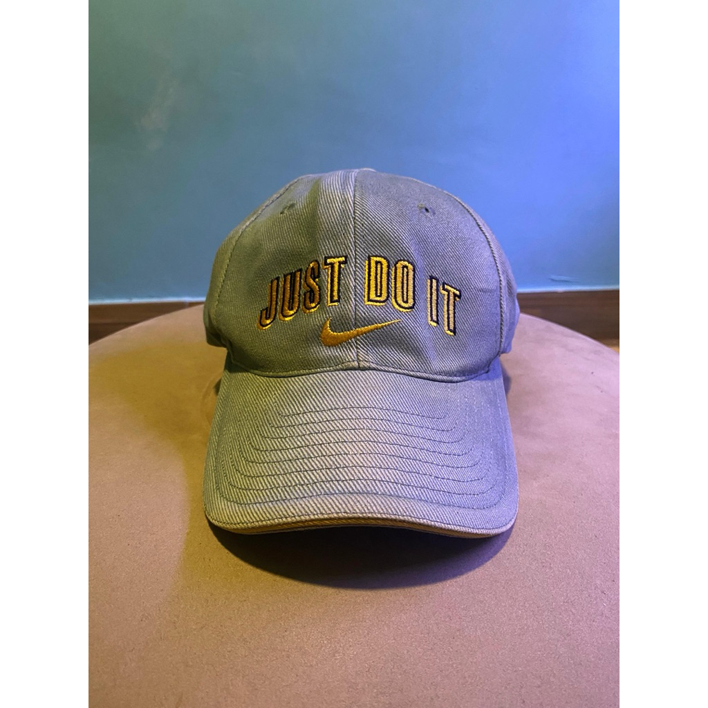 NEGO Vintage 00s Y2K Nike x Just Do It Logo Swoosh Drill Cap