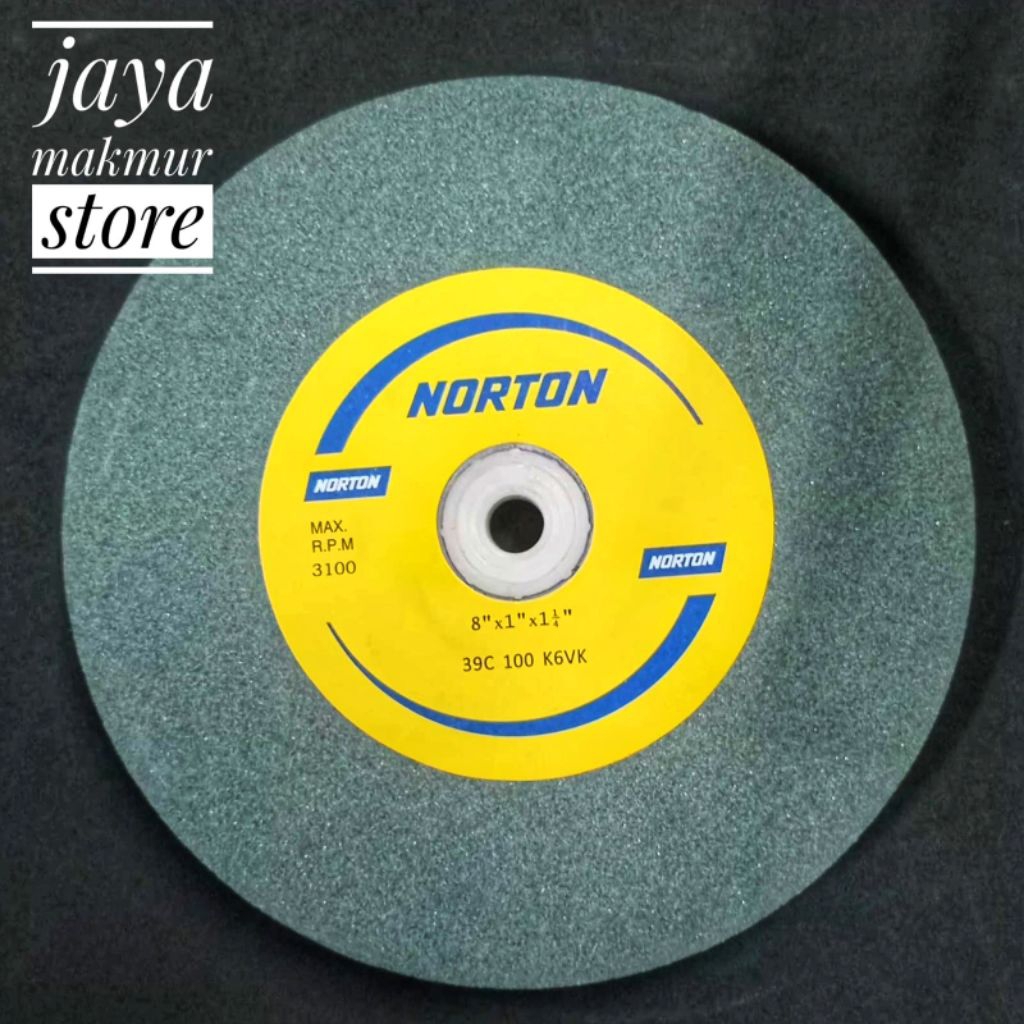 Batu asah gerinda duduk 8"inch grit:100 NORTON