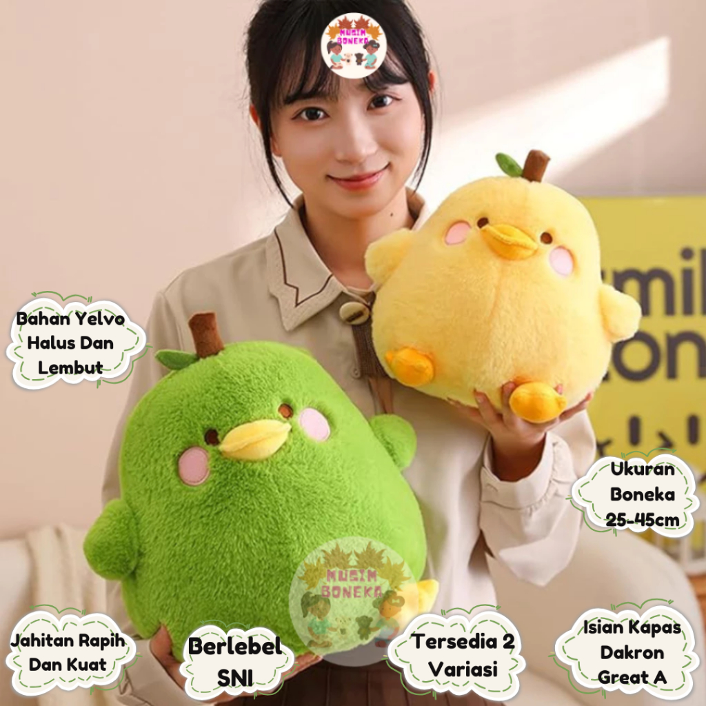 Boneka Pio Pio Buah Boneka Anak Ayam karakter buah bahan halus dan lembut hadiah mewah ukuran jumbo