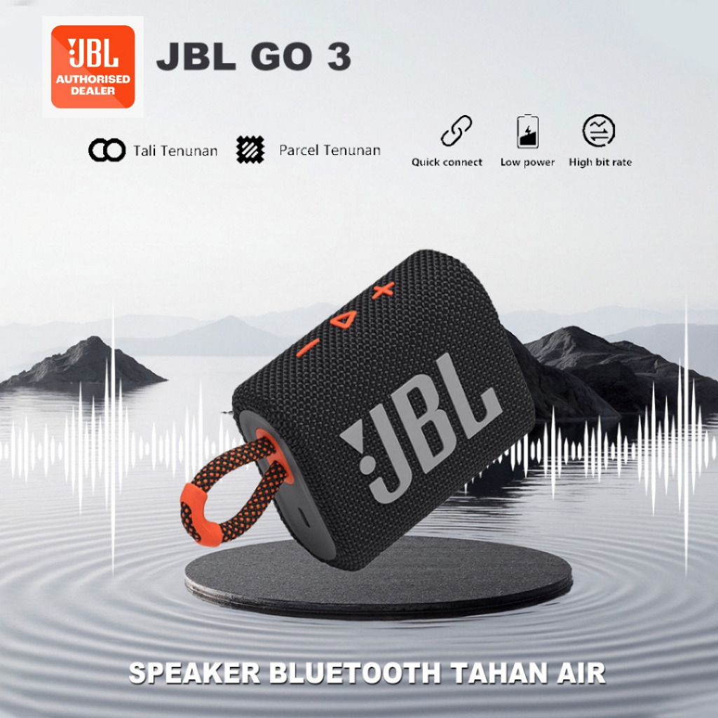 JBL Go 3 Portable Bluetooth Speaker