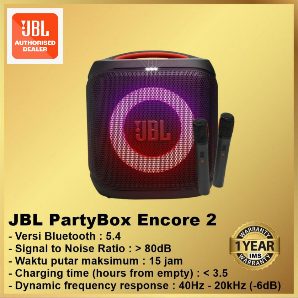 JBL PartyBox Encore 2 Portable Party Speaker with Powerful Sound Party Box Encore2