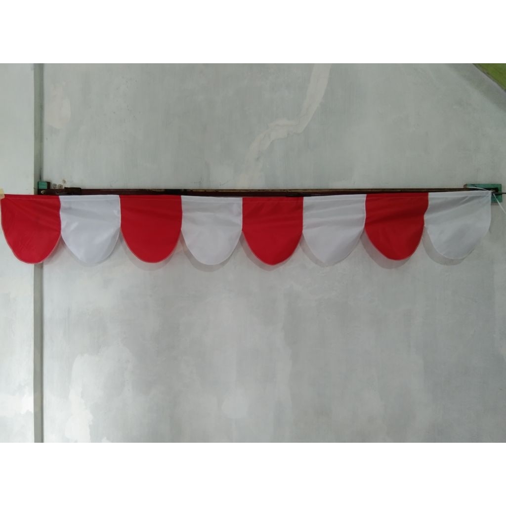 Bendera kolongan merpati merah putih ukuran 2meter