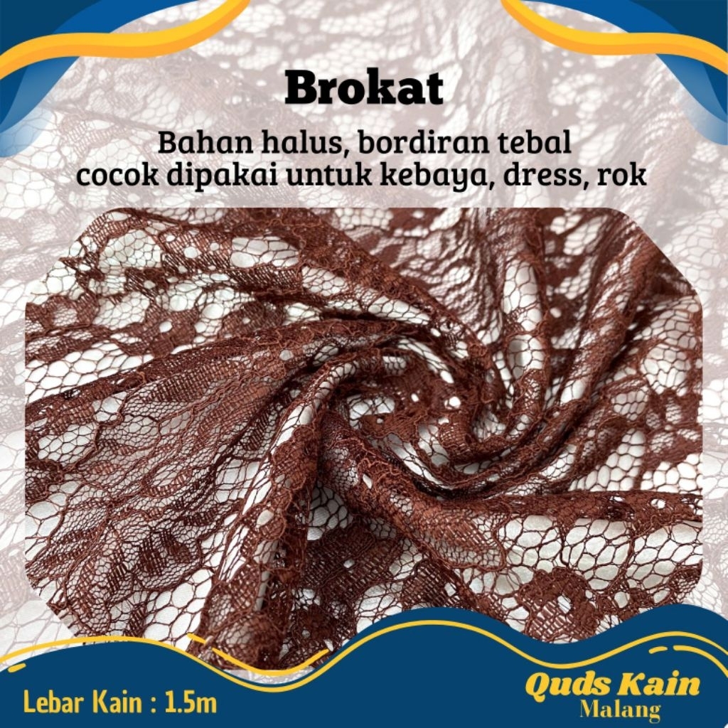 Kain Brokat Katun | Brokat Lace (WARNA REQUEST)