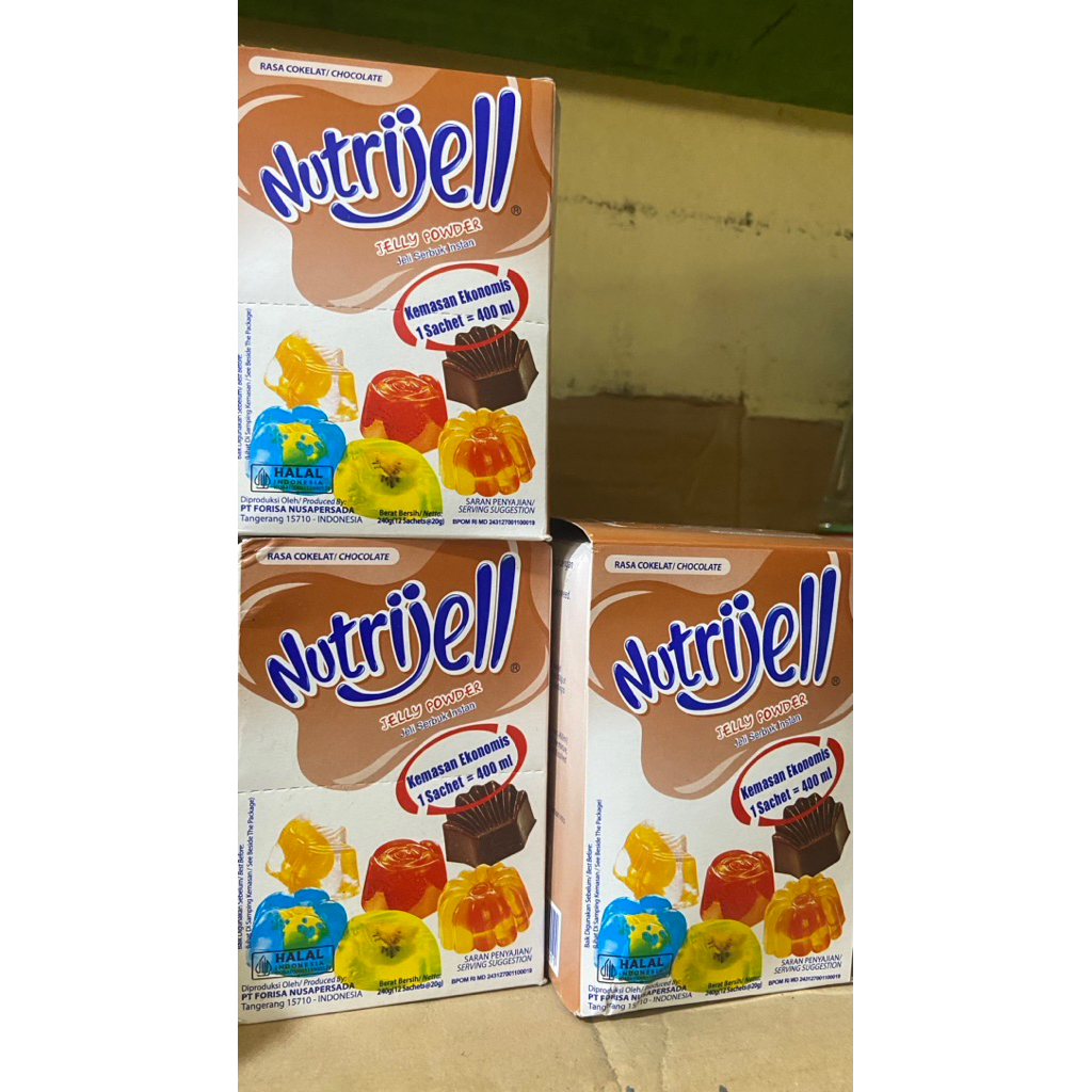 Nutrijell Rasa Coklat (1 kotak isi 12pcs)