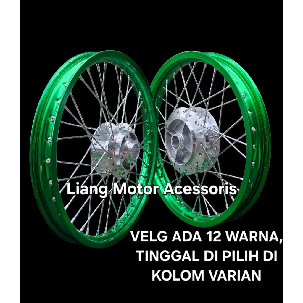 Sepaket Velg Scarlet Racing Ring 18 Tromol Set Jari2 - Yamaha RX-King / RXZ / RXS / RXK / RX-King Sp