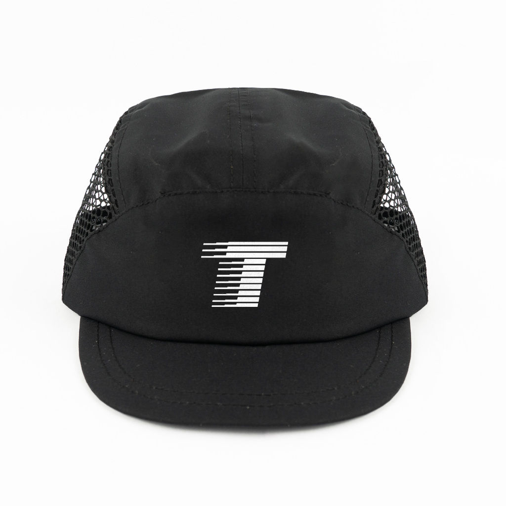 [Free Box] Troy Company Active Cap Cycling Cap Black Speedline - Topi Outdoor Topi Lari Topi Sepeda Hitam ACD 3465