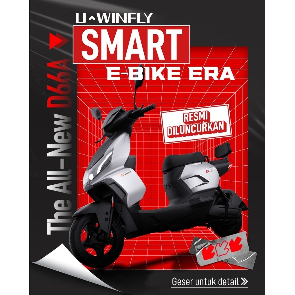 Uwinfly Sepeda Listrik D66A