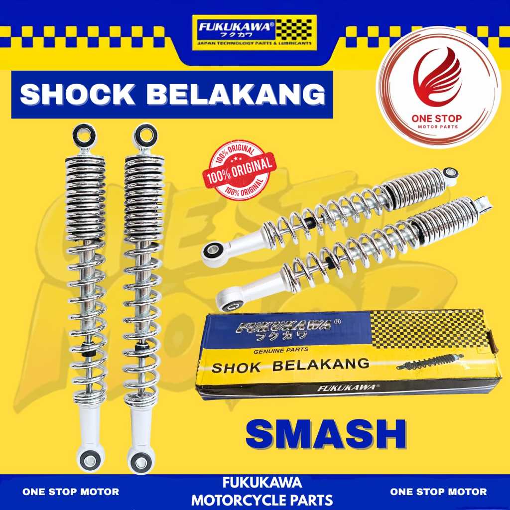 SHOCKBREAKER SMASH FUKUKAWA – SHOK BELAKANG CHROME ORIGINAL ORI ASLI FUKUKAWA
