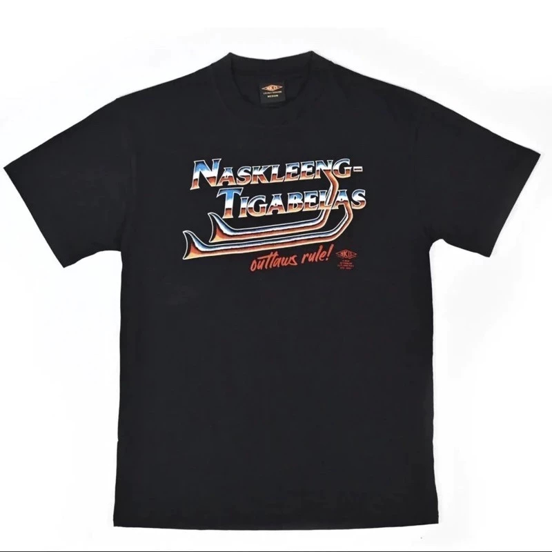 Kaos NK 13 Fishtail T-Shirt Naskleeng Tigabelas Hitam Lengan Pendek Atasan Unisex