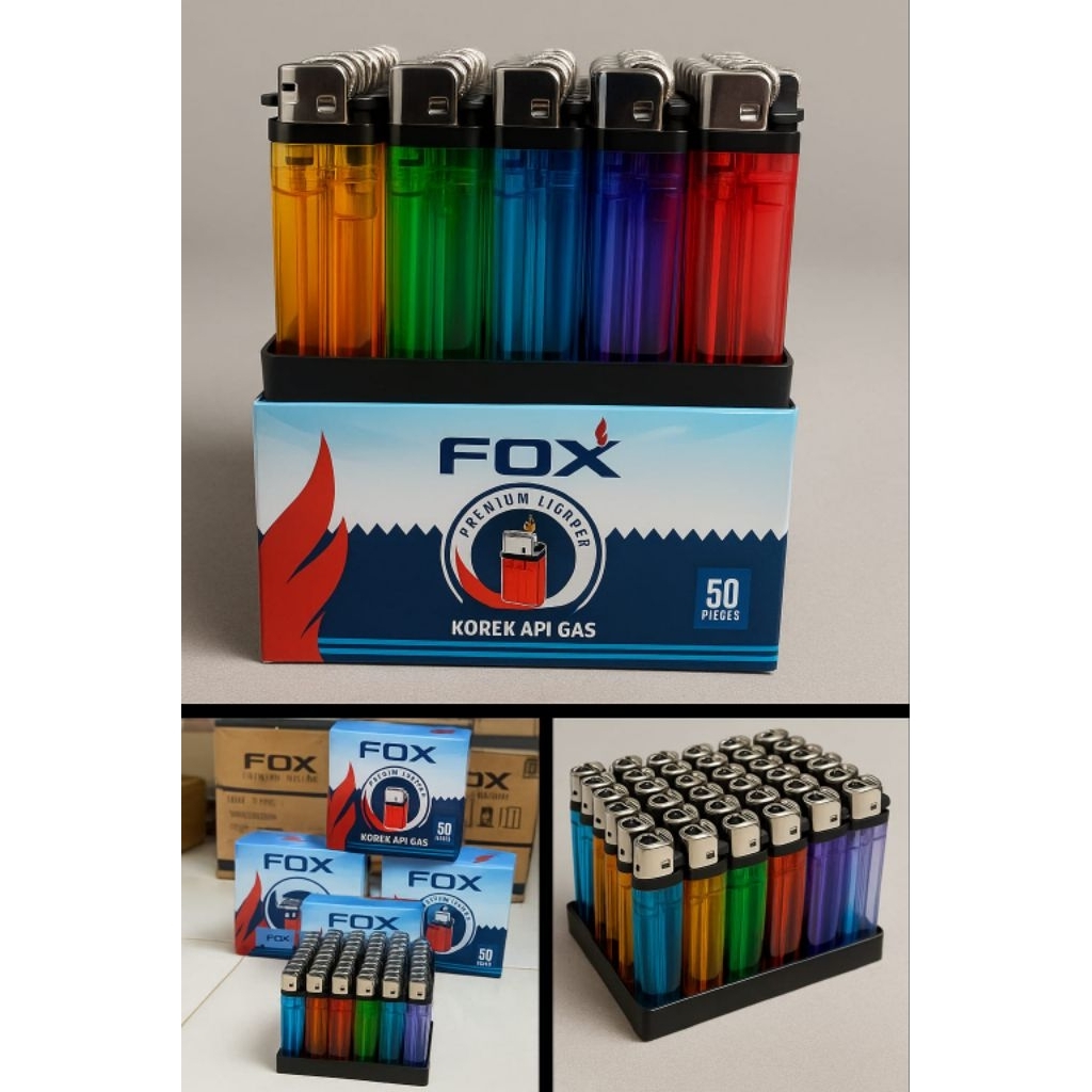 Korek api gas merk FOX, NAGOYA, MATSUDA