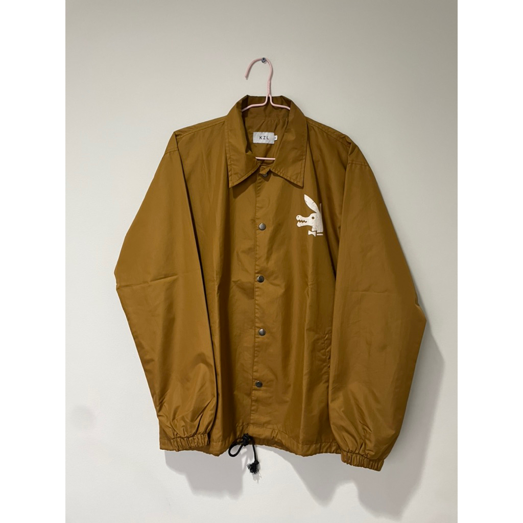 Jacket Outwear Coach Windbreaker KZL Yellow Kuning Top Atasan Lengan Panjang Pria Preloved