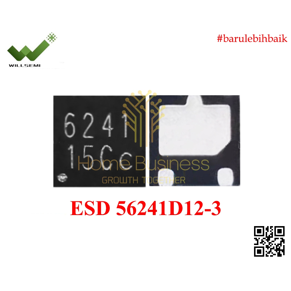 IC Proteksi ESD Charging Protection ESD56241D12-3 ESD56241 D12 ESD 56241 6241 DFN-6 DFN6 SMD Origina