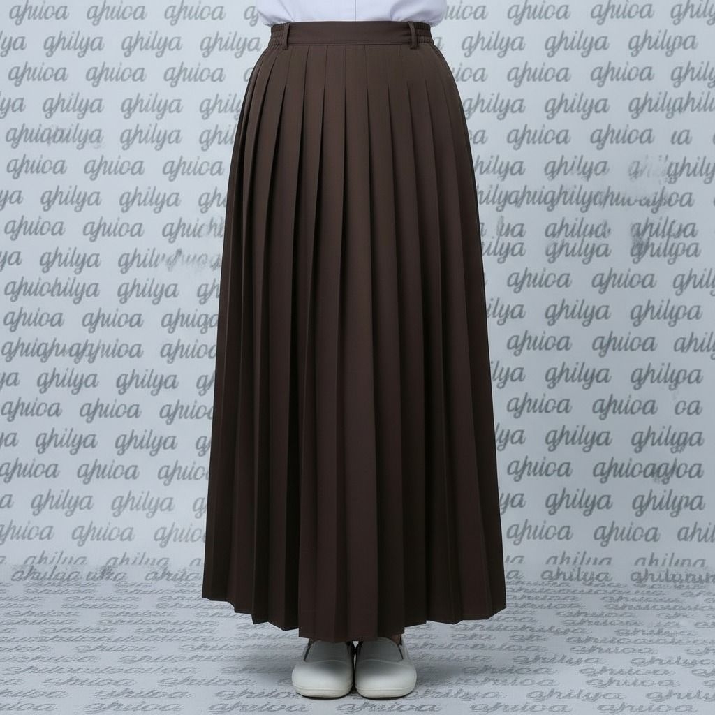 Rok pramuka sd panjang, rok pramuka, rok pramuka sd, rok pramuka bahan licin, rok pramuka sd jumbo, 