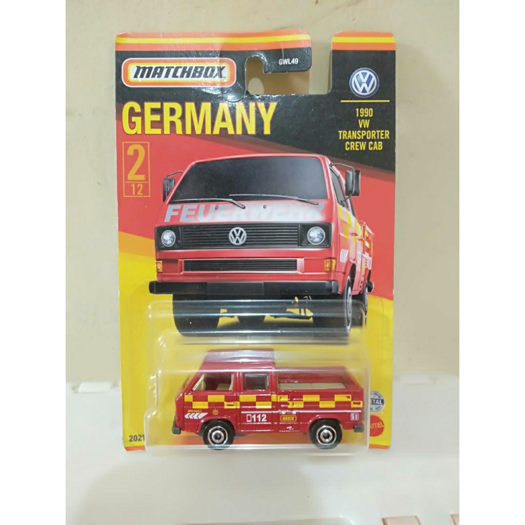 Matchbox 1990 VW Transporter Crew Cab Germany