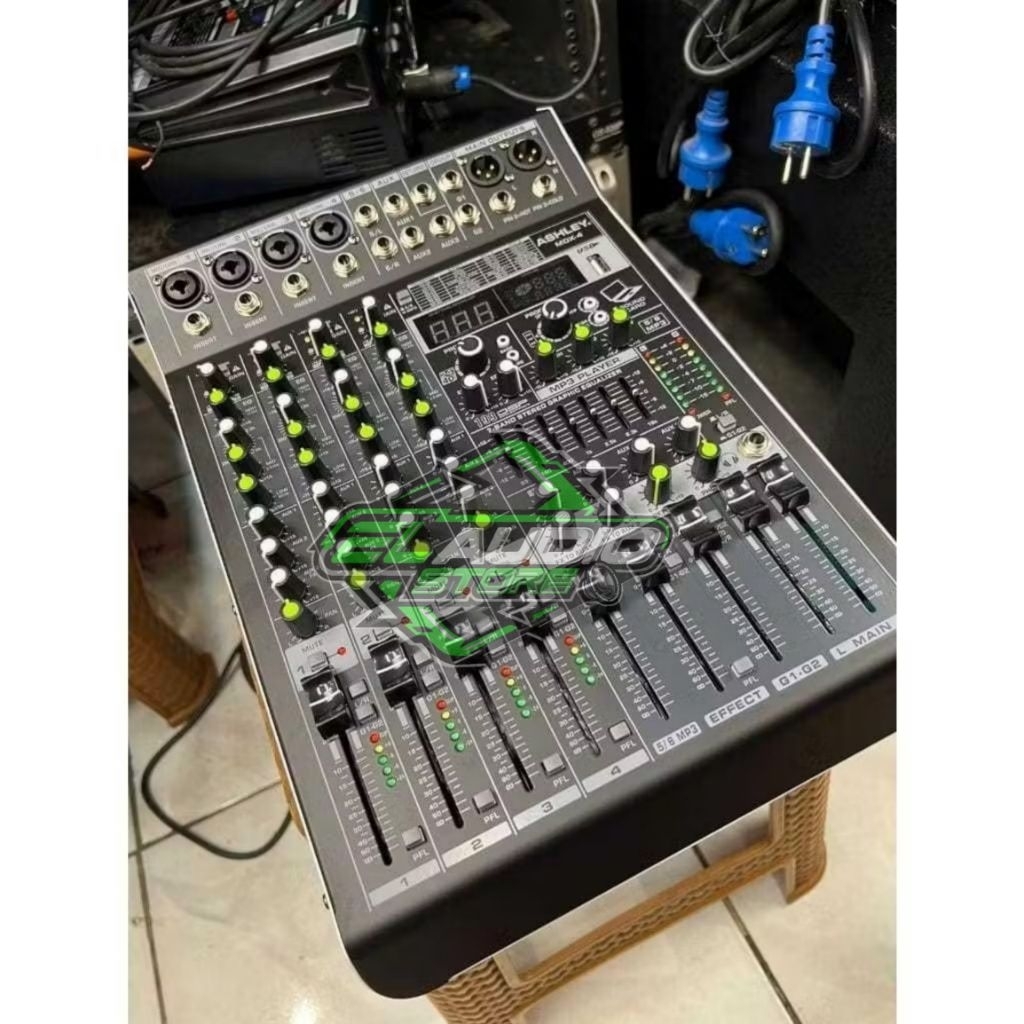 Mikser ASHLEY MDX-4 / Mixer ASHLEY MDX4 Channel Original Efek 24 Bit - 256DSP