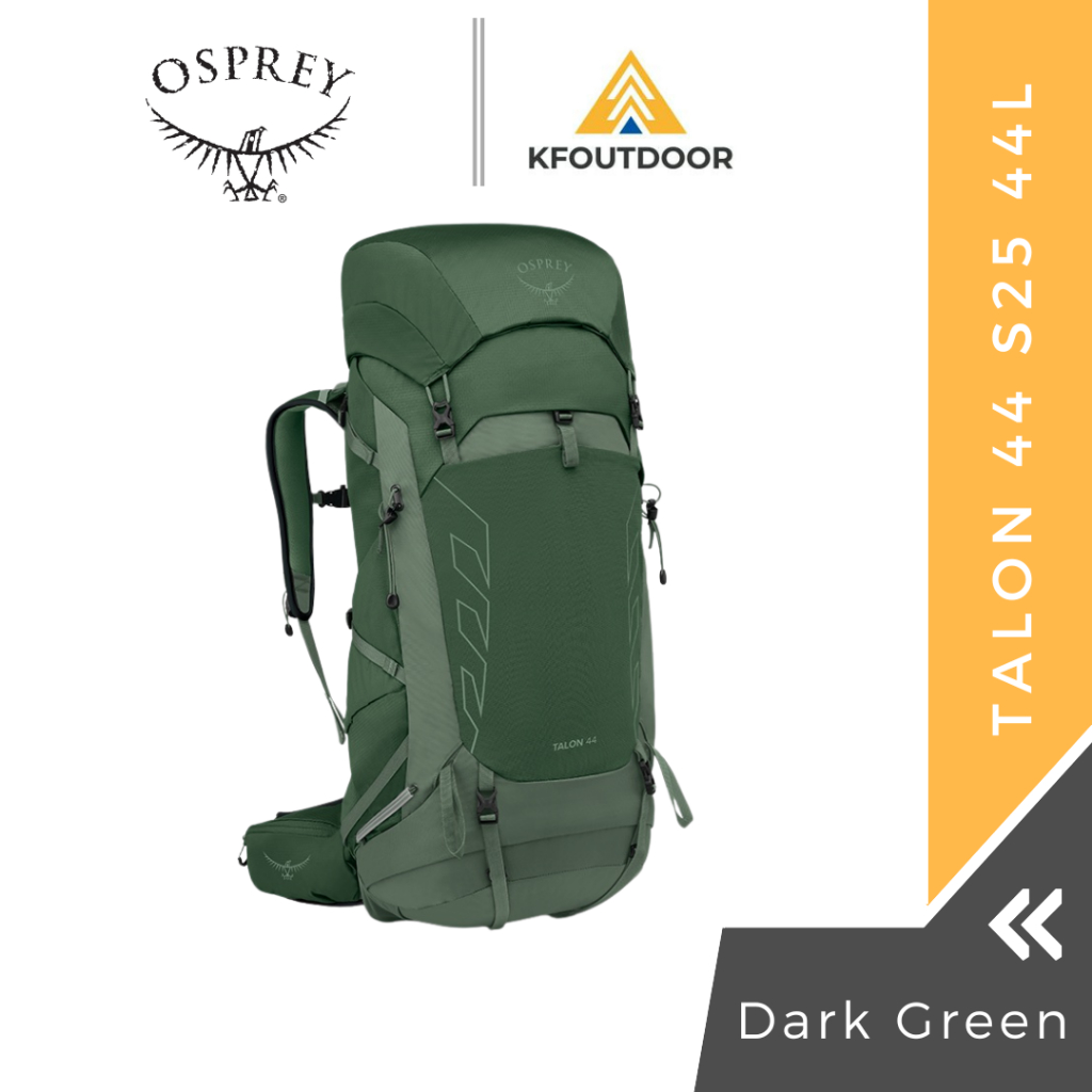 Tas Carrier Osprey Talon 44 S25 44L Original - Dark Green