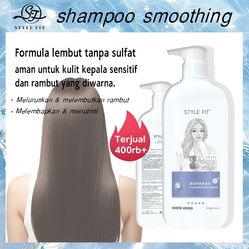 [ 100% Efektif ] STYLE FIT conditioner rambut Memperbaiki rambut yang kering, rusak, dan diwarnai, P