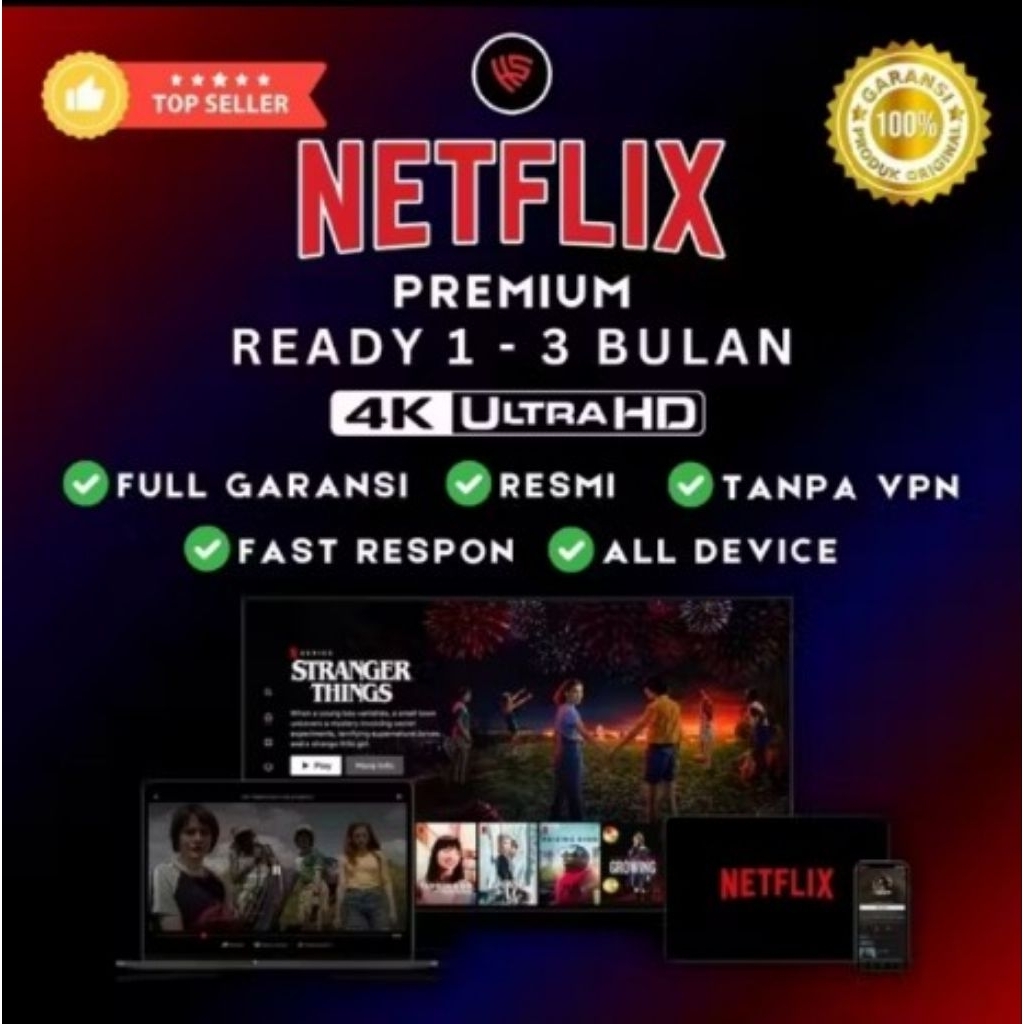 Netflix Akun Premium Tanpa VPN HD 4K - Kualitas Tontonan Maksimal