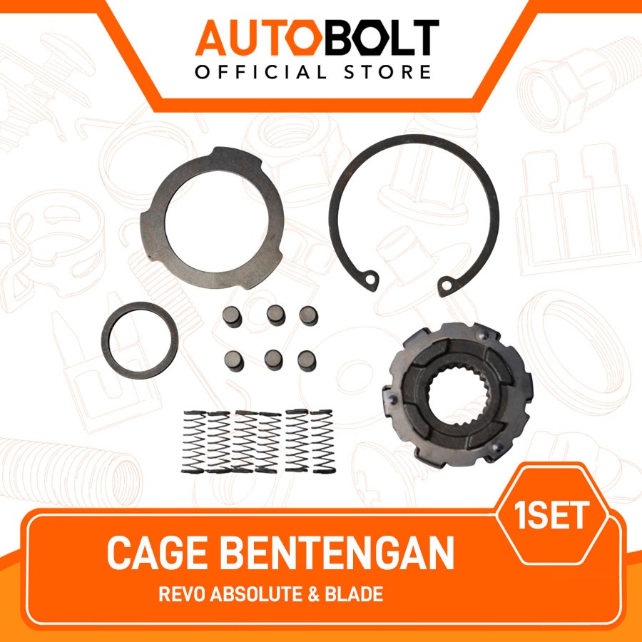 Cage Bentengan Revo Absolute & Blade Kupling Kopling Benteng Lonceng Assy Autobolt