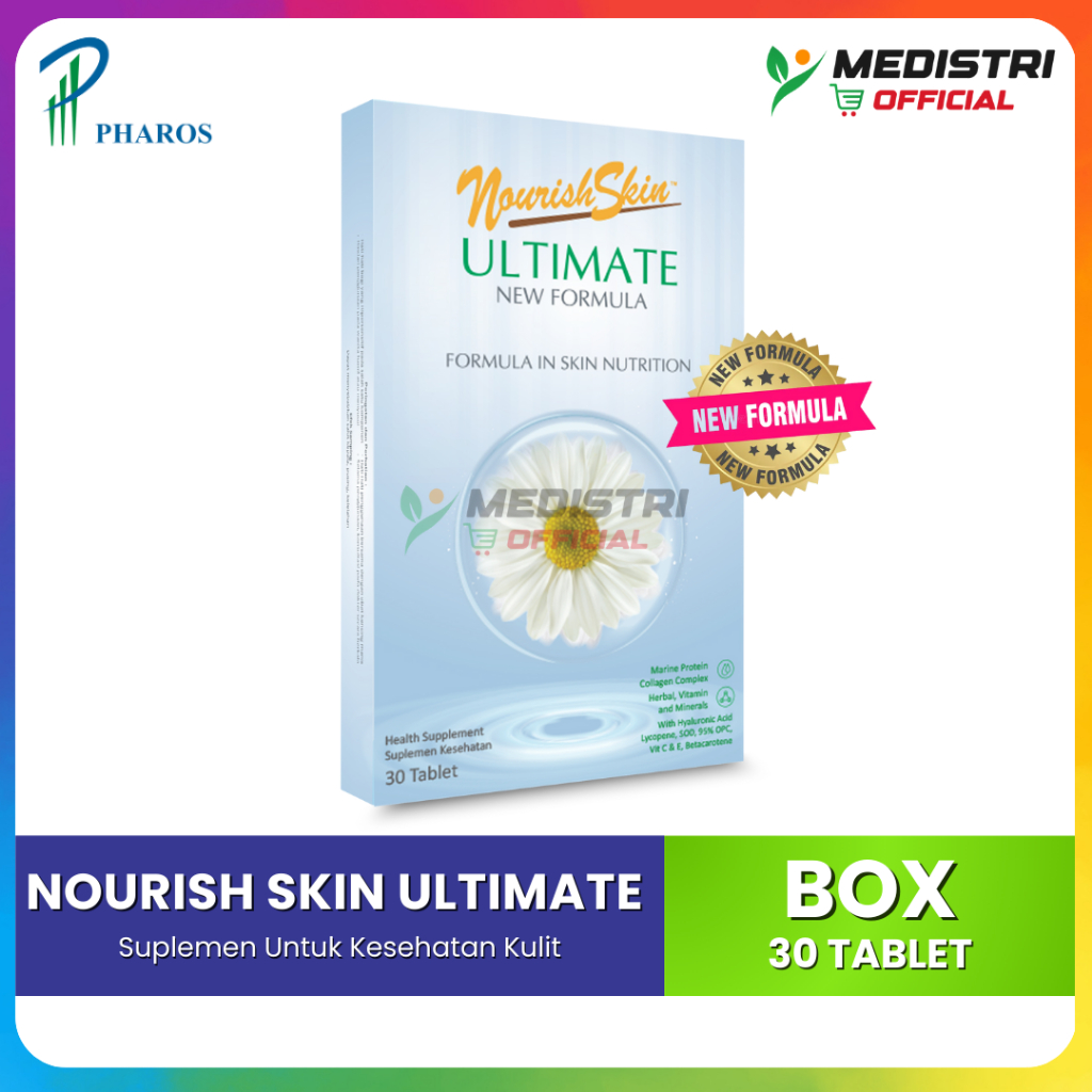 Nourish Skin Ultimate NEW FORMULA 30 Kapsul - Suplemen Kecantikan Original Promo Termurah