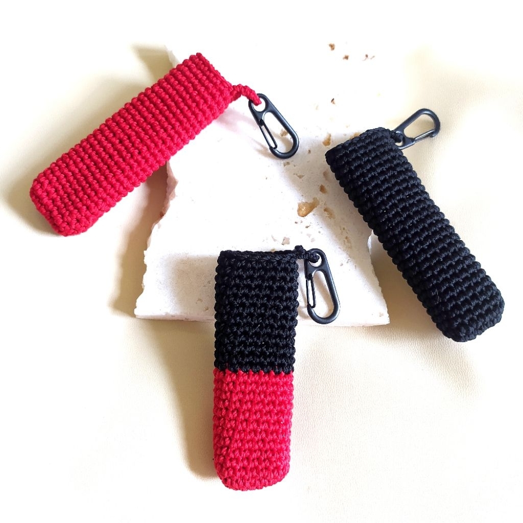 Sarung Cover keychain Oxva/ Rajut kerychain