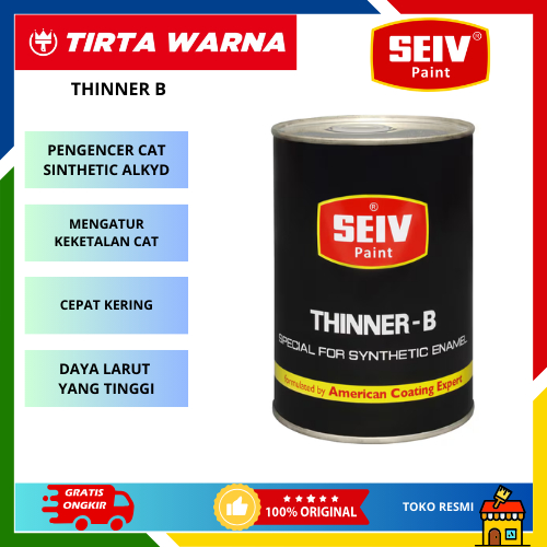 Seiv Thinner B Tiner Pengencer Cat Minyak Cat Synthetic 1 Lt