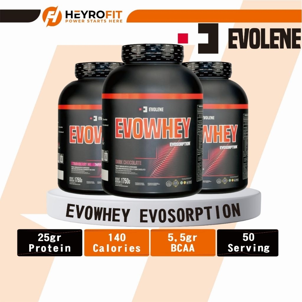 EVOLENE EvoWhey Evosorption | Whey Protein Blend Evolene 50 Serving