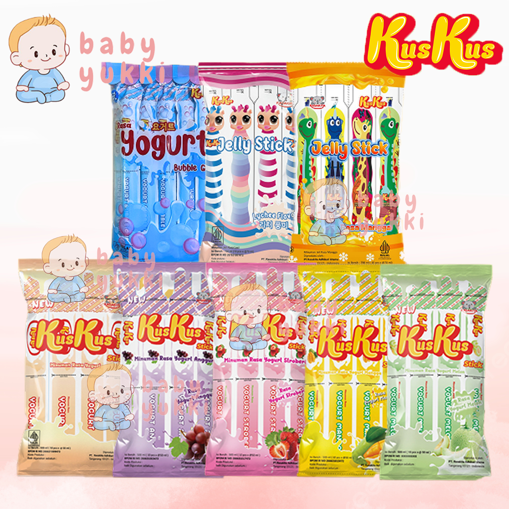 KUS KUS STICK MINUMAN RASA YOGURT (1 PACK ISI 10)