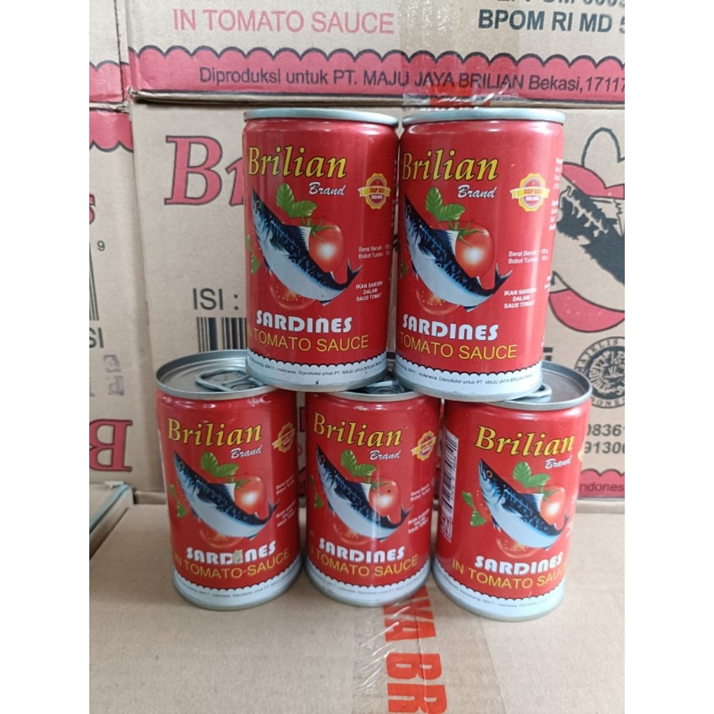 Sarden Brilian 155gr 1 DUS isi 50 KALENG