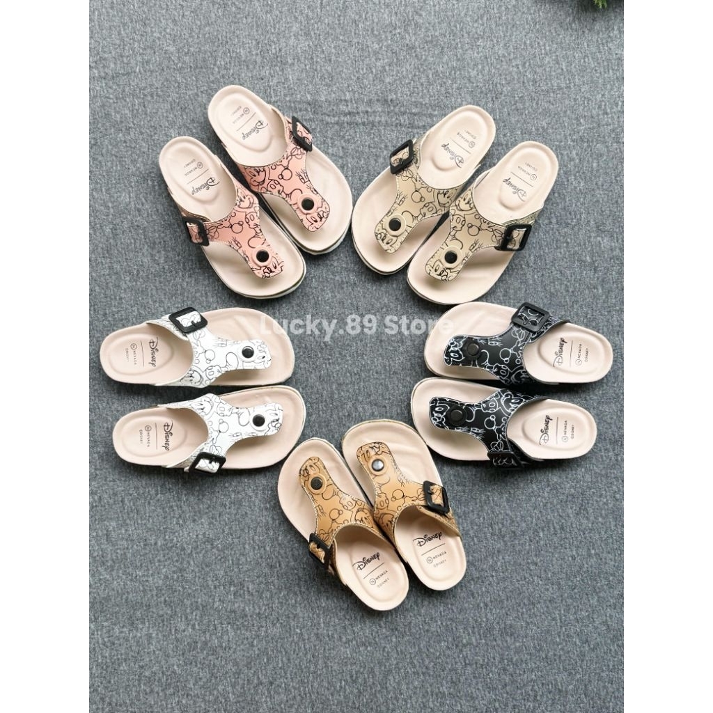 Nevada Disney Sandal Anak Jepit Sendal Puyuh Elegan & Fashionable untuk Laki-Laki dan Perempuan Keki