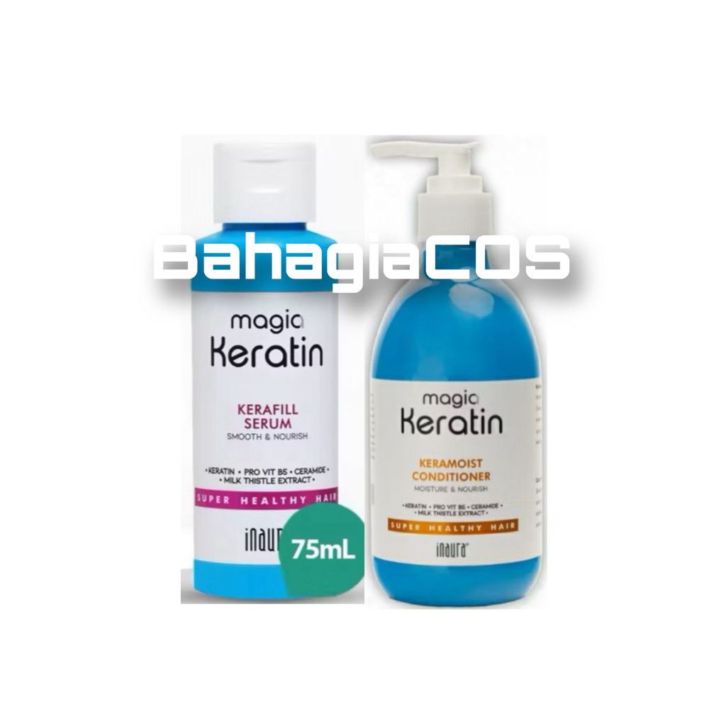 Inaura Magia Keratin Serum 75ml + inaura Keratin Conditioner 200ml [ PAKET ]