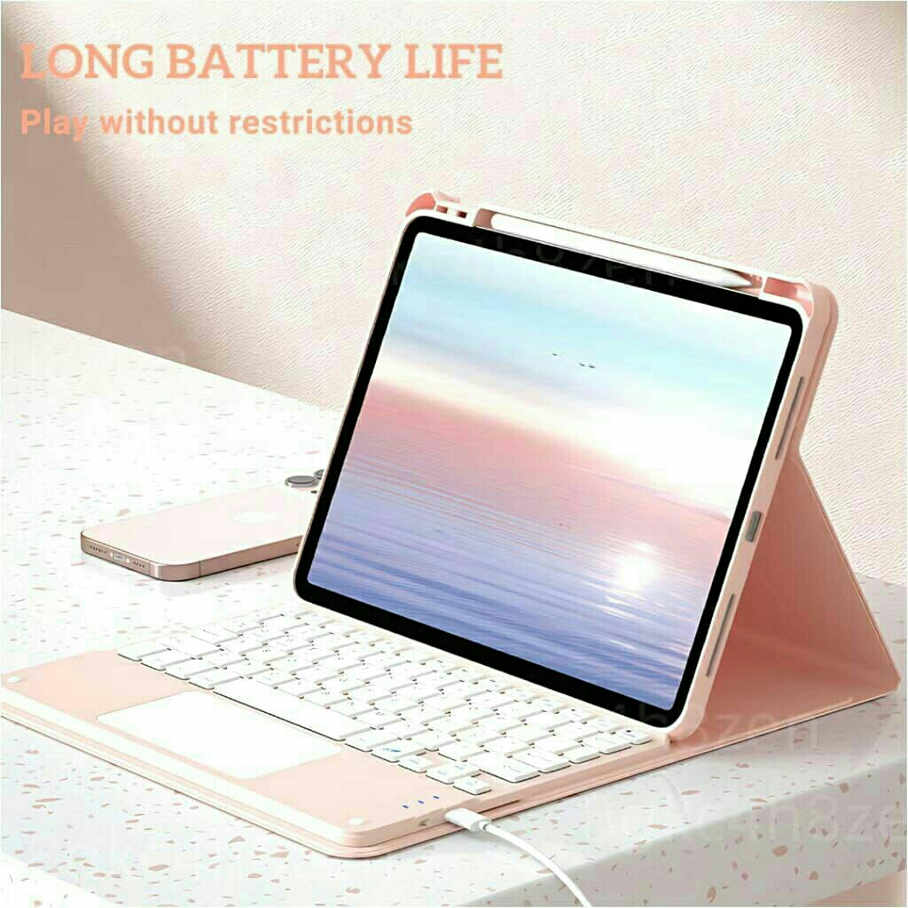 Case + Keyboard Touchpad Wireless Bluetooth Ipad Gen 10.2 9th 8th 7th gen, Ipad air 3rd gen, ipad pr