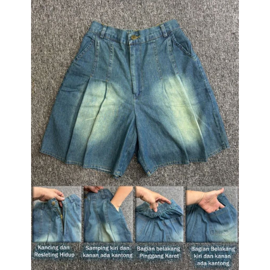 Celana pendek jeans wanita - hot pants jeans-short denim- celana pendek wanita casual - celana santa
