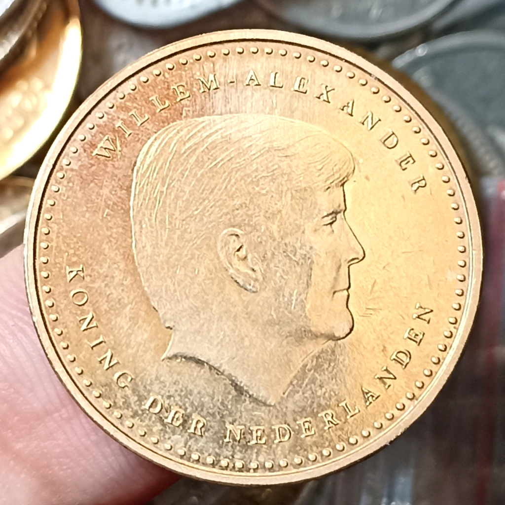 Koin Kuno Netherlands Antillen (Dutch Caribbean) 1 Gulden - Willem-Alexander