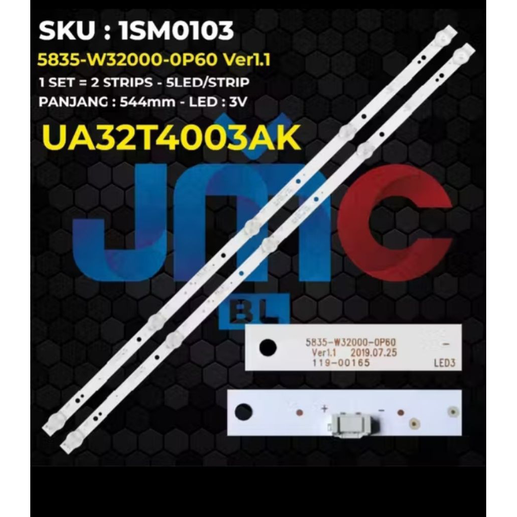 BACKLIGHT TV SAMSUNG LED UA32T4003AK BEKAS NORMAL