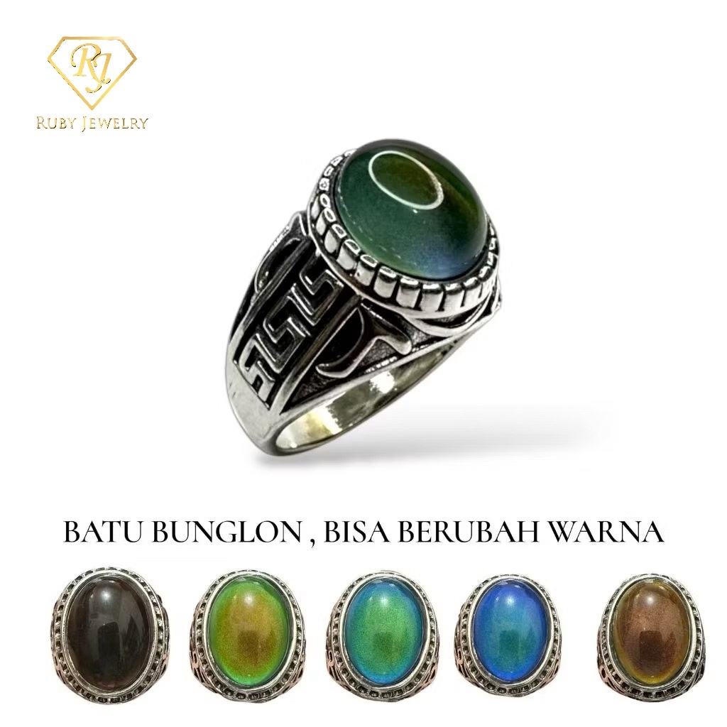 RubyJewelry Cincin Batu Bunglon Segoro Zultanite Change Color Ring Premium Pria Wanita