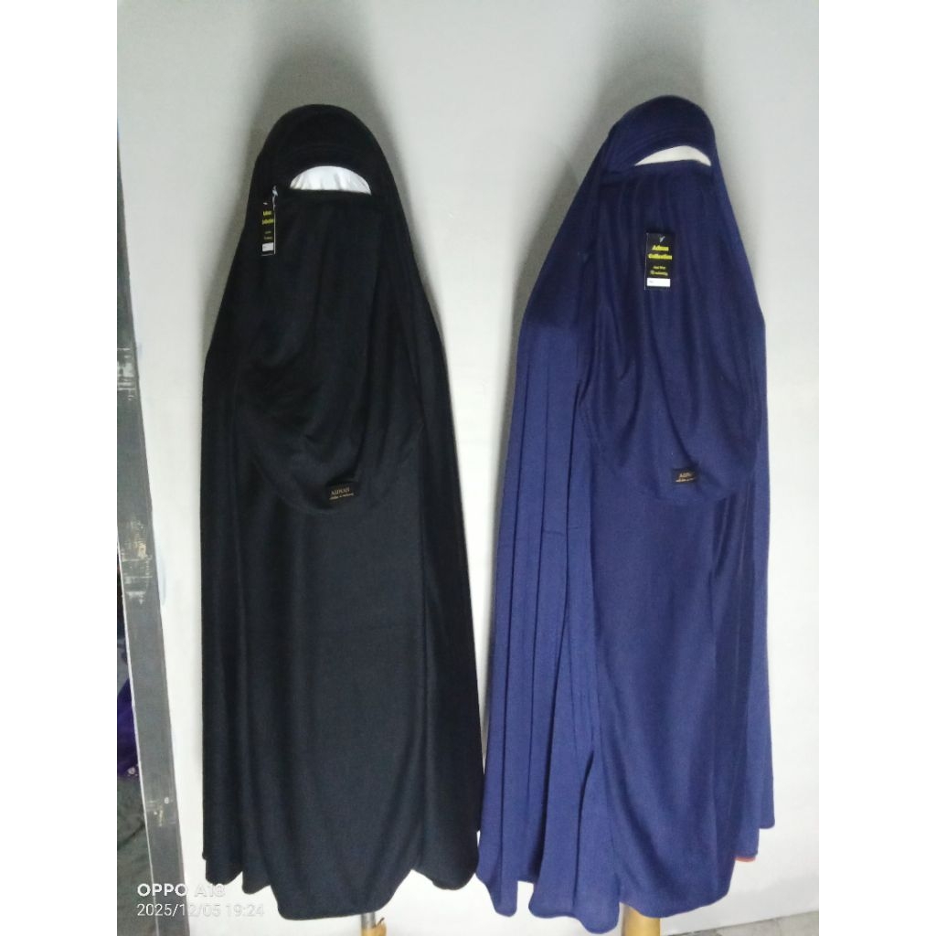 jilbab cadar kaos rits
