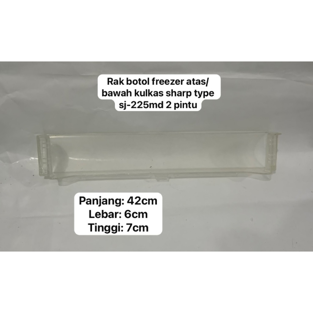 RAK BOTOL FREEZER KULKAS SHARP 2 PINTU TYPE SJ-225MD ORIGINAL COPOTAN SECOND | RAK BOTOL SHARP | RAK