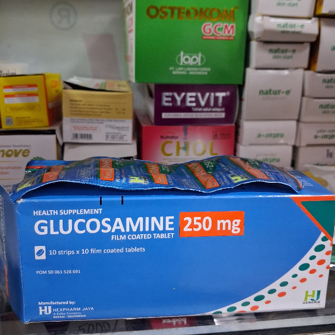GLUCOSAMINE 250mg 10 strips x 10tablet