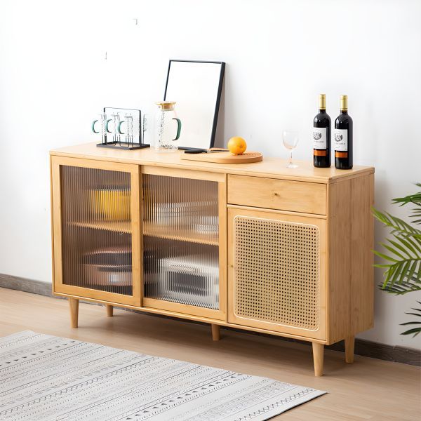 Meja Tv Minimalis Rotan Kayu Jati Furniture