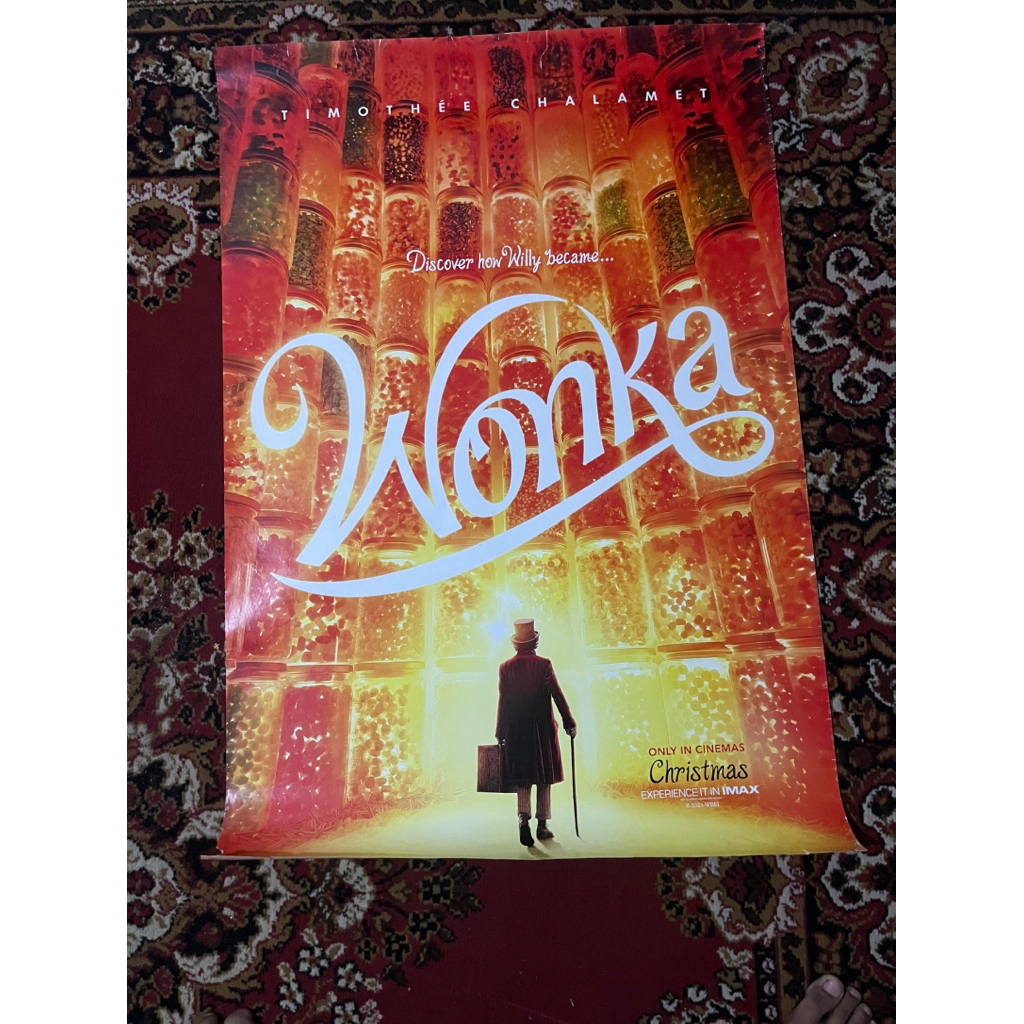 POSTER ORIGINAL MOVIE - FILM WONKA - EX BIOSKOP