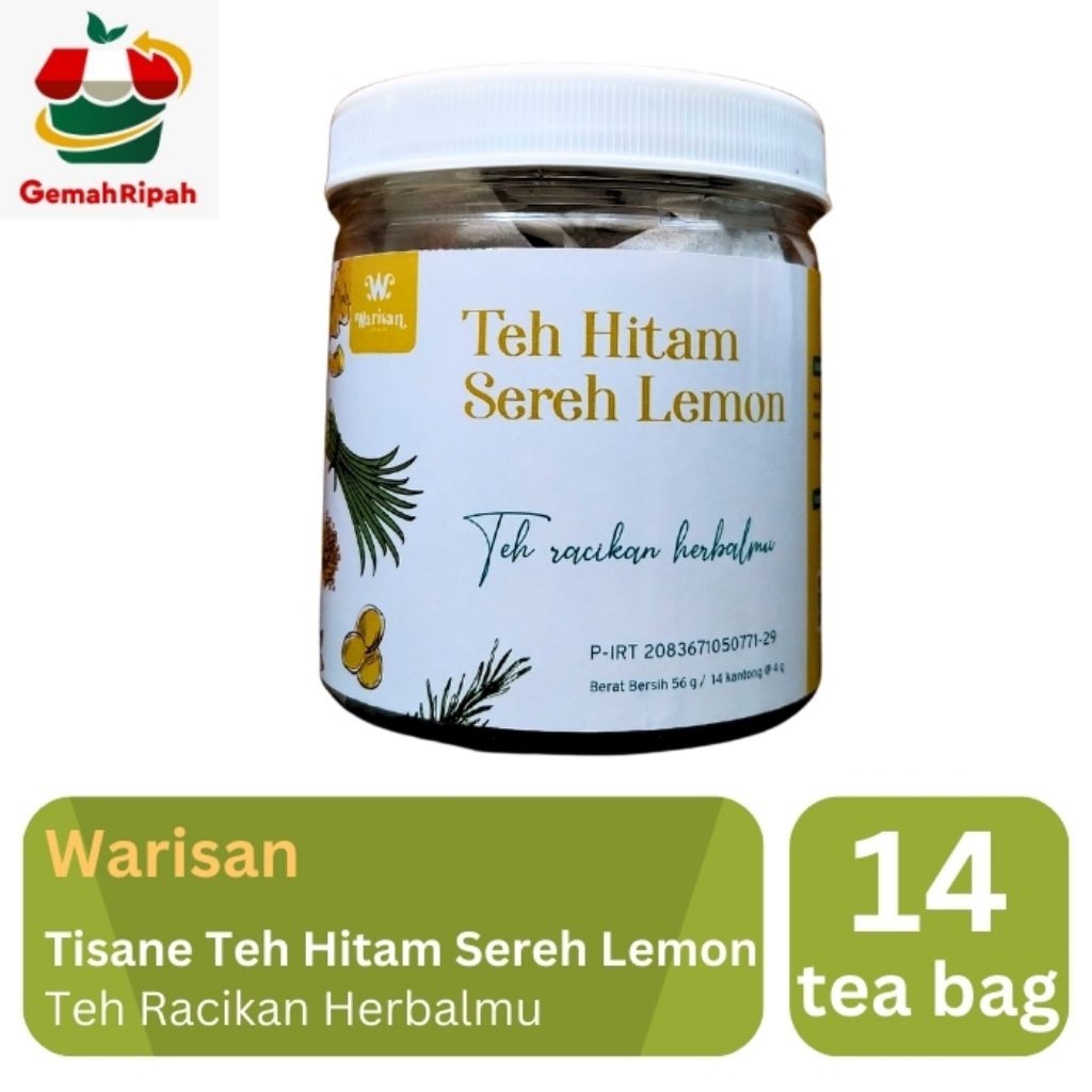 BNGR Tisane Teh Hitam Lemon Sereh   Toples