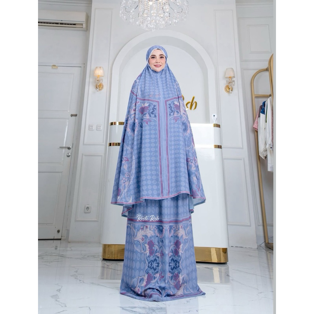 mukena eles lina sukijo syari brand eL.eS lina sukijo eles syari mukena lebaran mukena harian