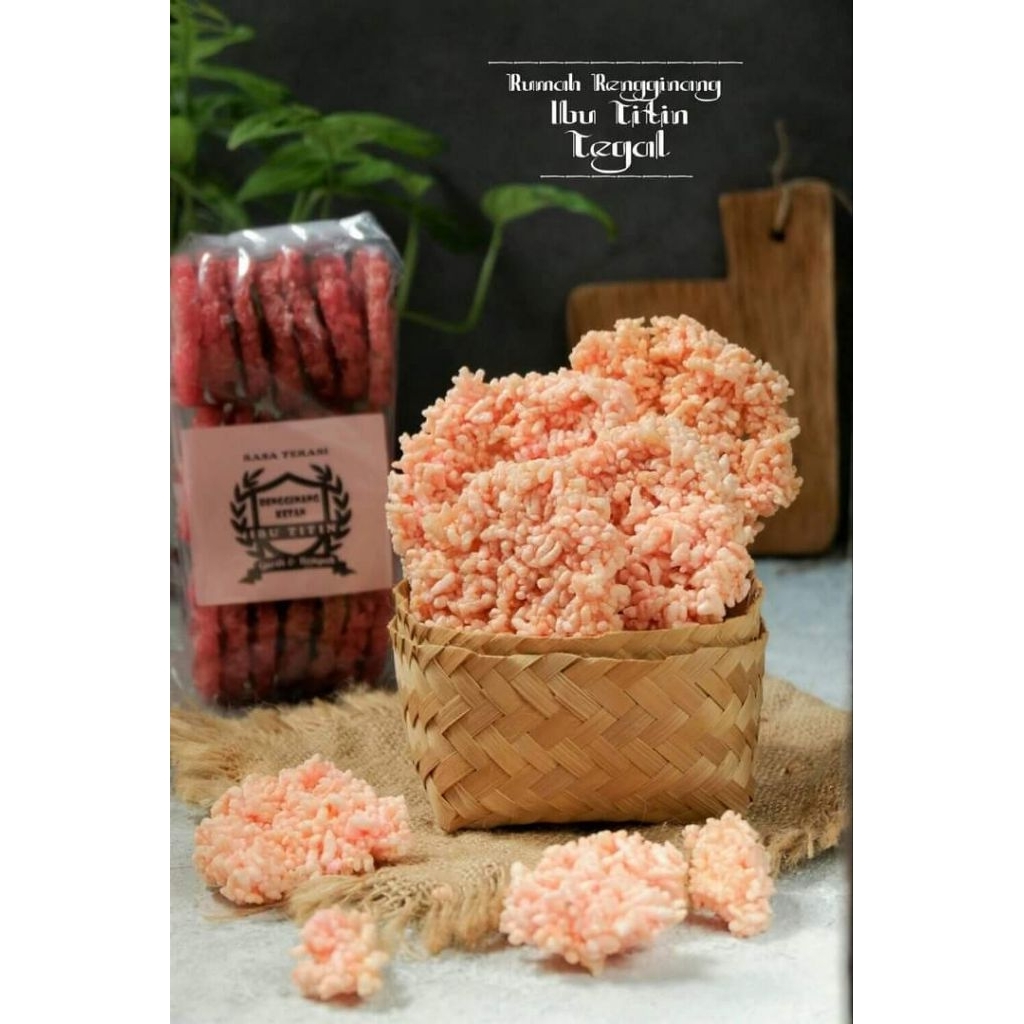 Rengginang Mentah Ketan  Rasa Terasi isi 21pcs Berat 400g Khas Tegal Siap dikonsumsi