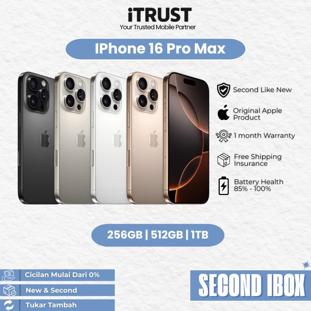 Iphone 16 Pro Max 256/512/1TB Second IBOX