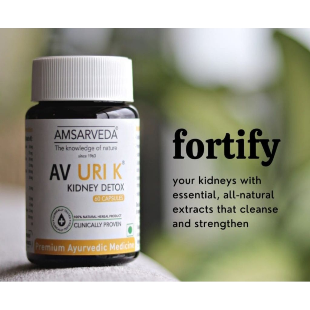 Ayurveda Uri K dari India Amsar 60 Kapsul untuk memperbaiki dan menyembuhkan gangguan ginjal