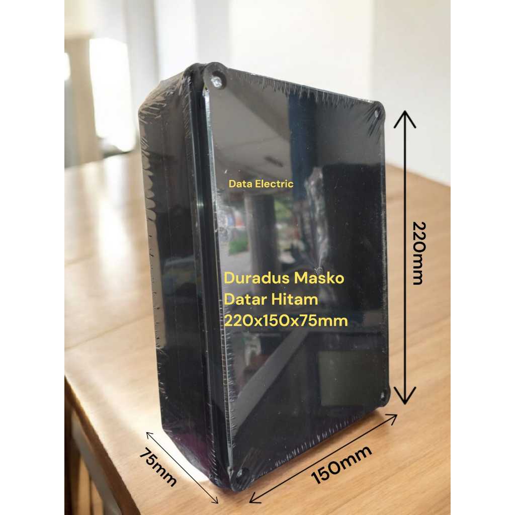 Swallashop.Id Masko Duradus / Junction Box Hitam Dan Cream Datar