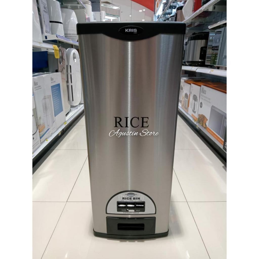 Terlaris Kris Rice Box Rice Box 30 Kg Tempat beras Stainless Steel anti kutu Best Quality