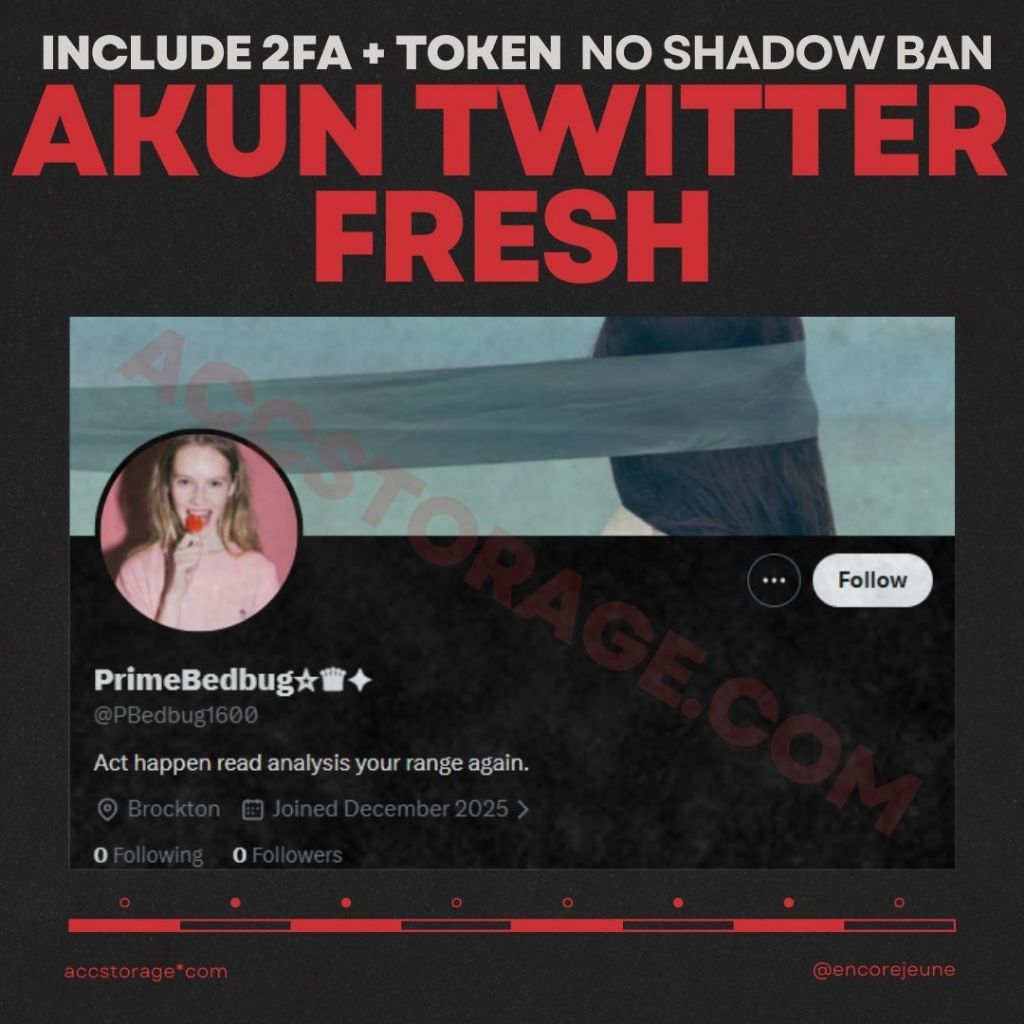 Akun Twitter ( TWT ) Fresh ( Kosongan, Polosan ) 2FA + Token No Shadow Ban ( High Quality )